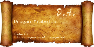Dragan Arabella névjegykártya